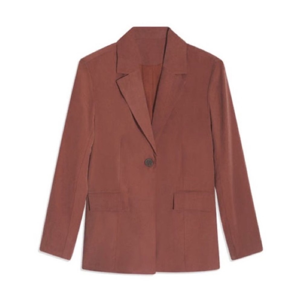 Weworewhat Size S, use once. Chocolate, brown, stylish, lightweight blazer